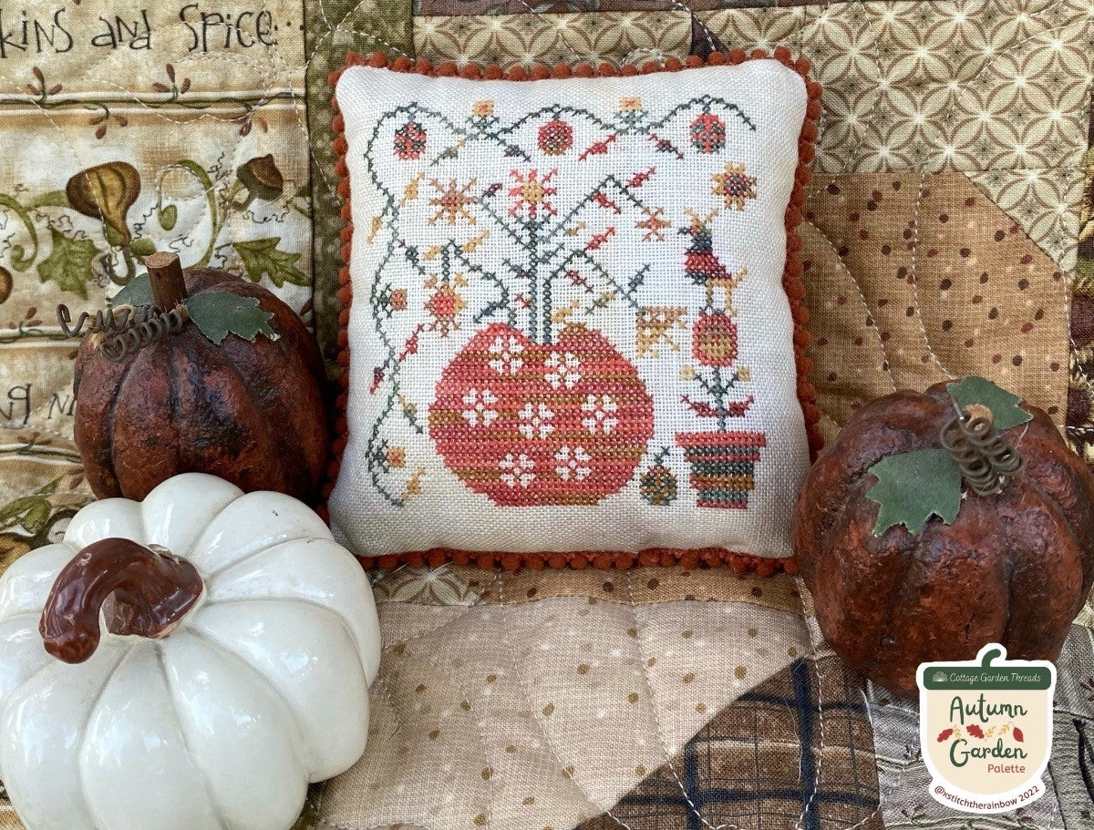 Autumn Crow - Cross stitch pattern by Pansy Patch
