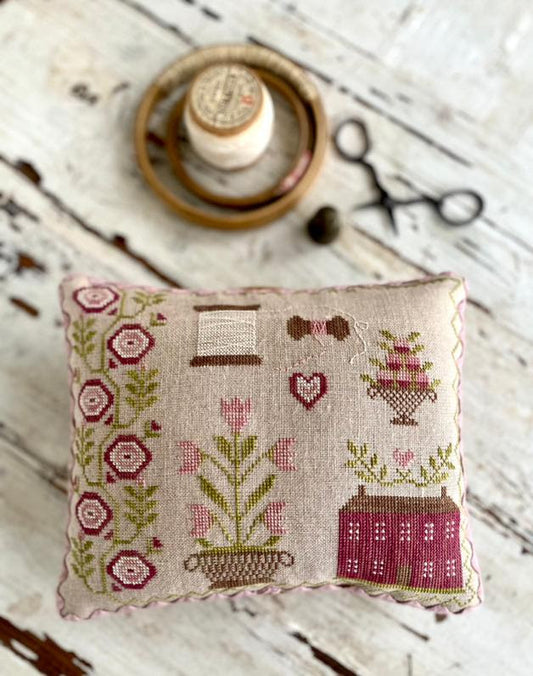 Pretty in Pink Pinkeep - Cross Stitch Pattern by Stacy Nash