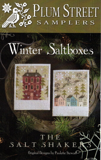 Winter Saltboxes - Cross Stitch Pattern by Plum Street Samplers