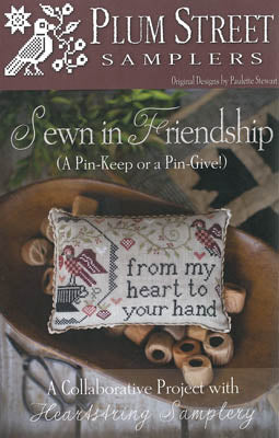 Sewn in Friendship Plum Street Samplers- Cross Stitch Pattern