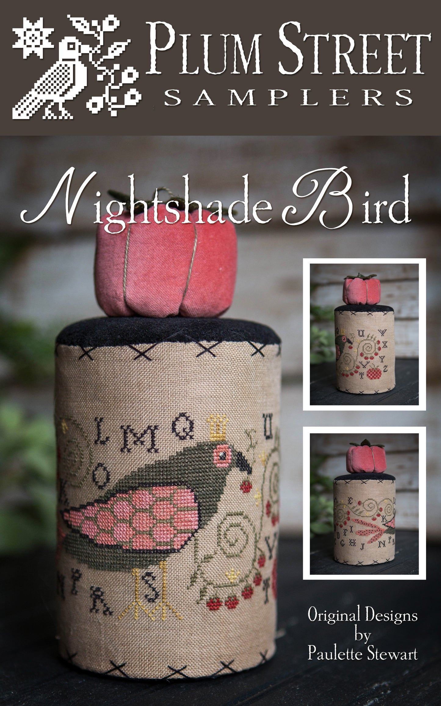 Nightshade Bird - Cross Stitch Pattern by Plum Street Samplers