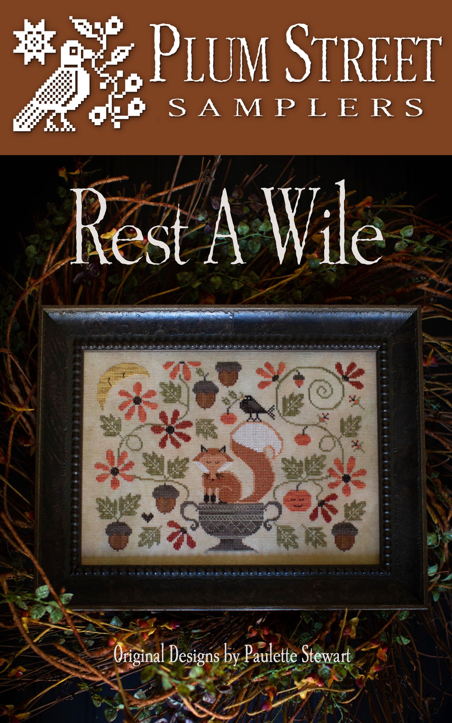 Rest A Wile - Cross Stitch Pattern by Plum Street Samplers