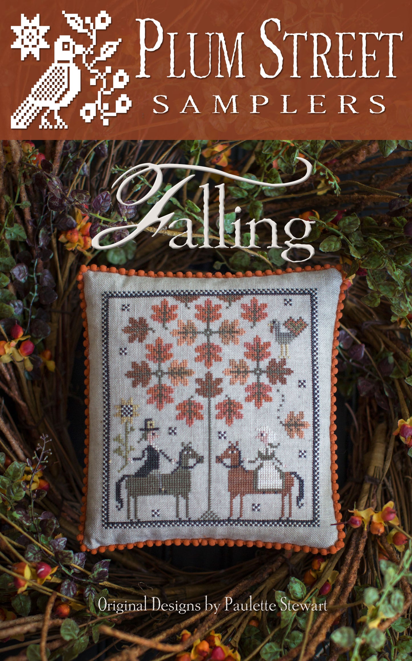 Falling - Cross Stitch Pattern by Plum Street Samplers