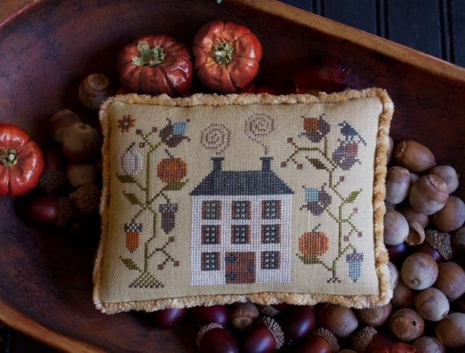 Autumn Cottage - Cross Stitch Pattern by Plum Street Samplers