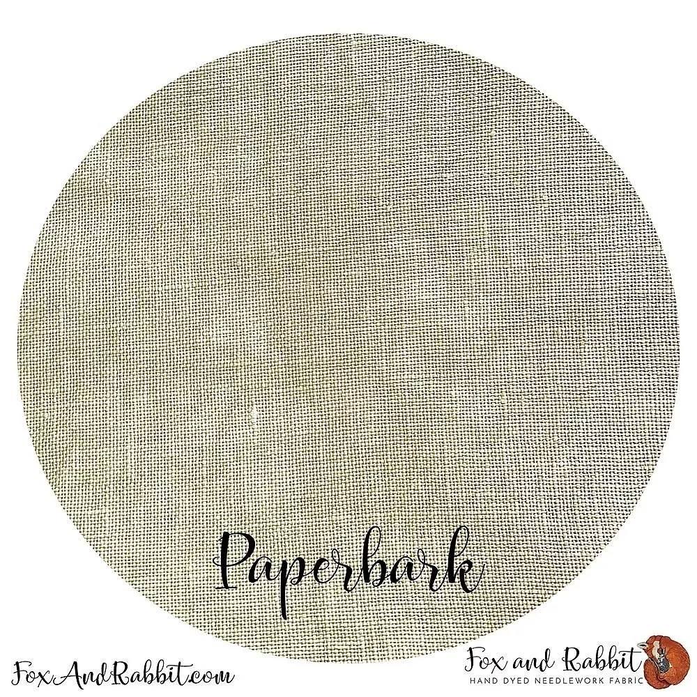 Fox and Rabbit Hand Dyed Linen - Paperbark