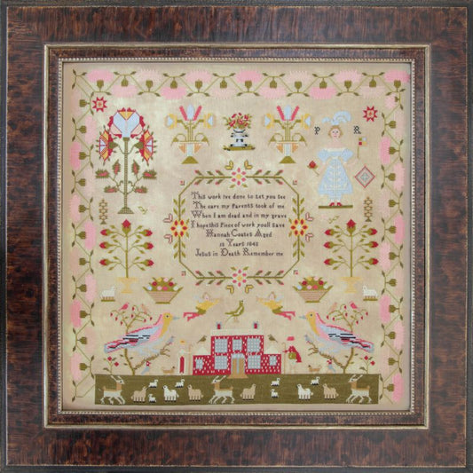 Hannah Coates 1848 ~ Reproduction Sampler Pattern by Hands Across the Sea Samplers