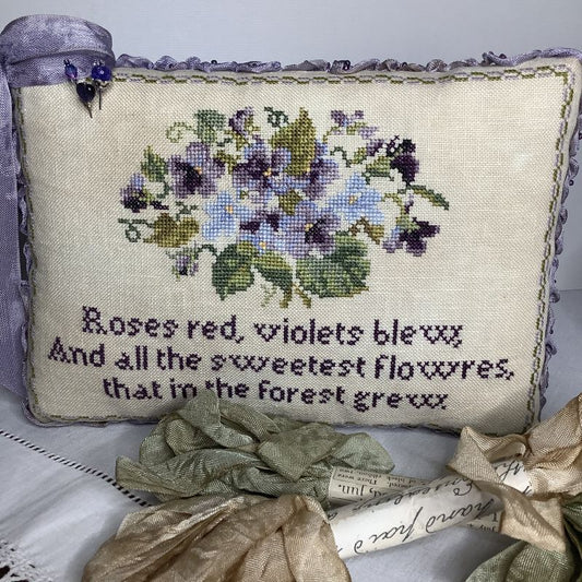 Spring Violets - Cross Stitch design (PDF)