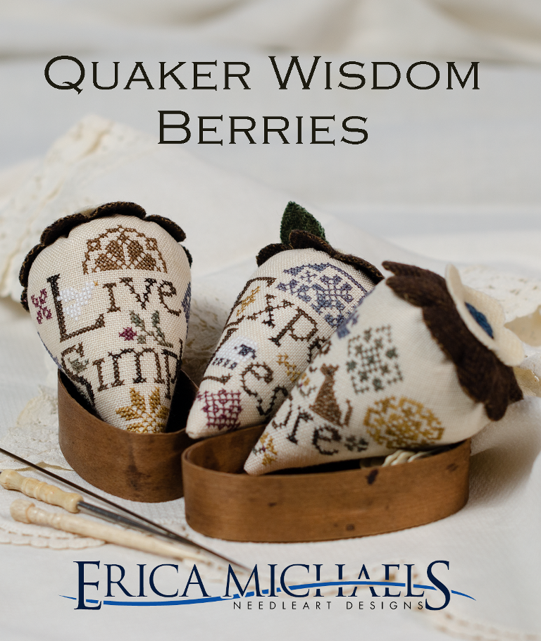 Quaker Wisdom Berries - Cross Stitch Pattern by Erica Michaels