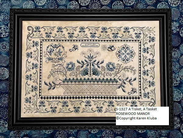 A Tisket, A Tasket - Cross Stitch Pattern by Rosewood Manor