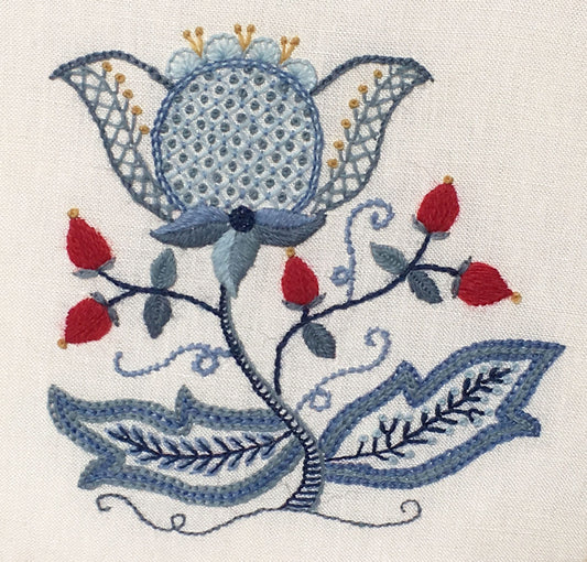Crewel Embroidery Kit ~ Rosehips