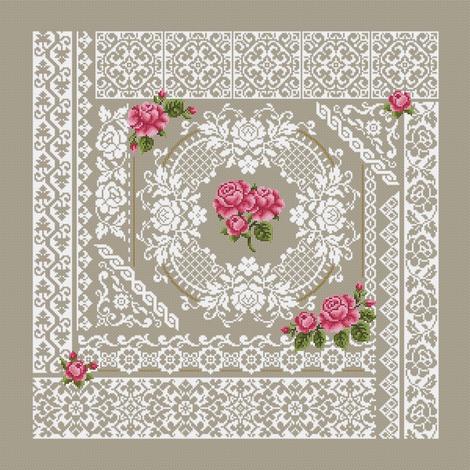 Roses and Lace - Cross Stitch Pattern by Shannon Christine