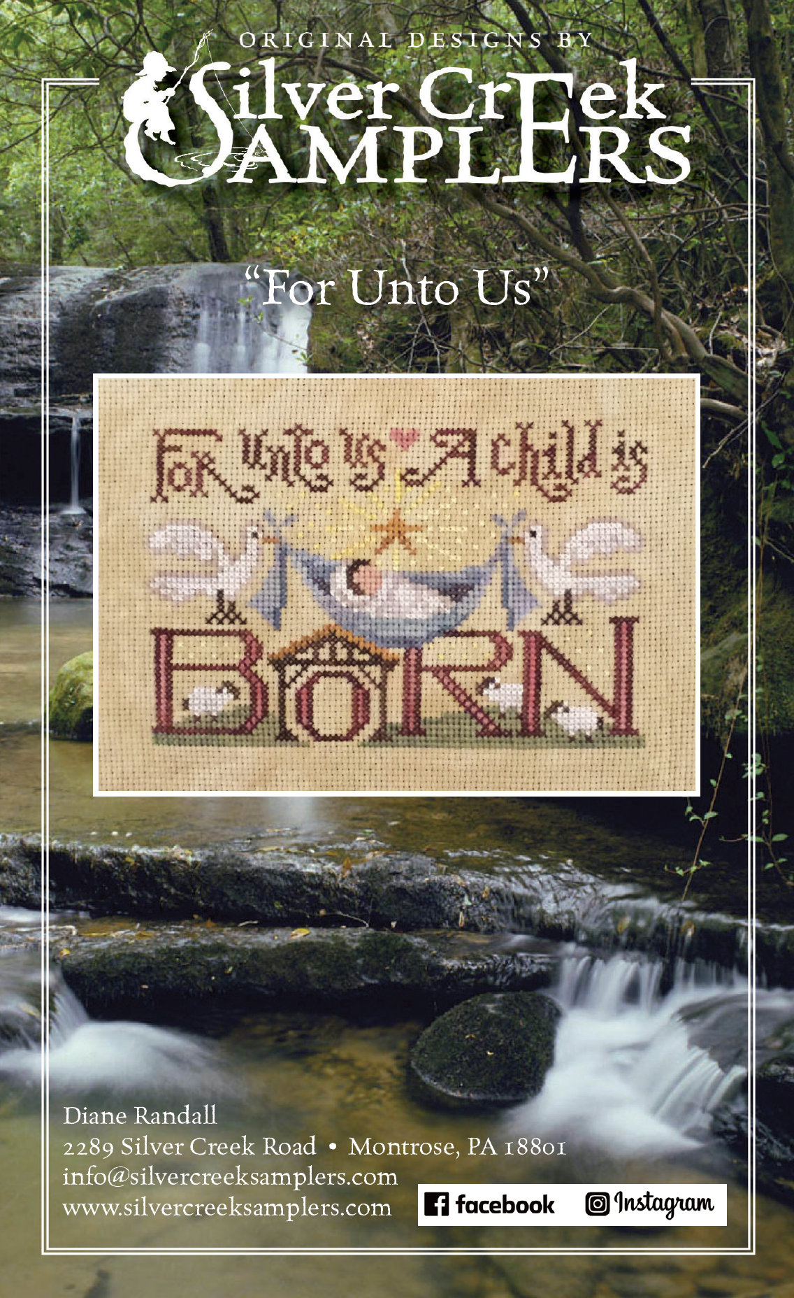For Unto Us - Cross Stitch Pattern by Silver Creek Samplers