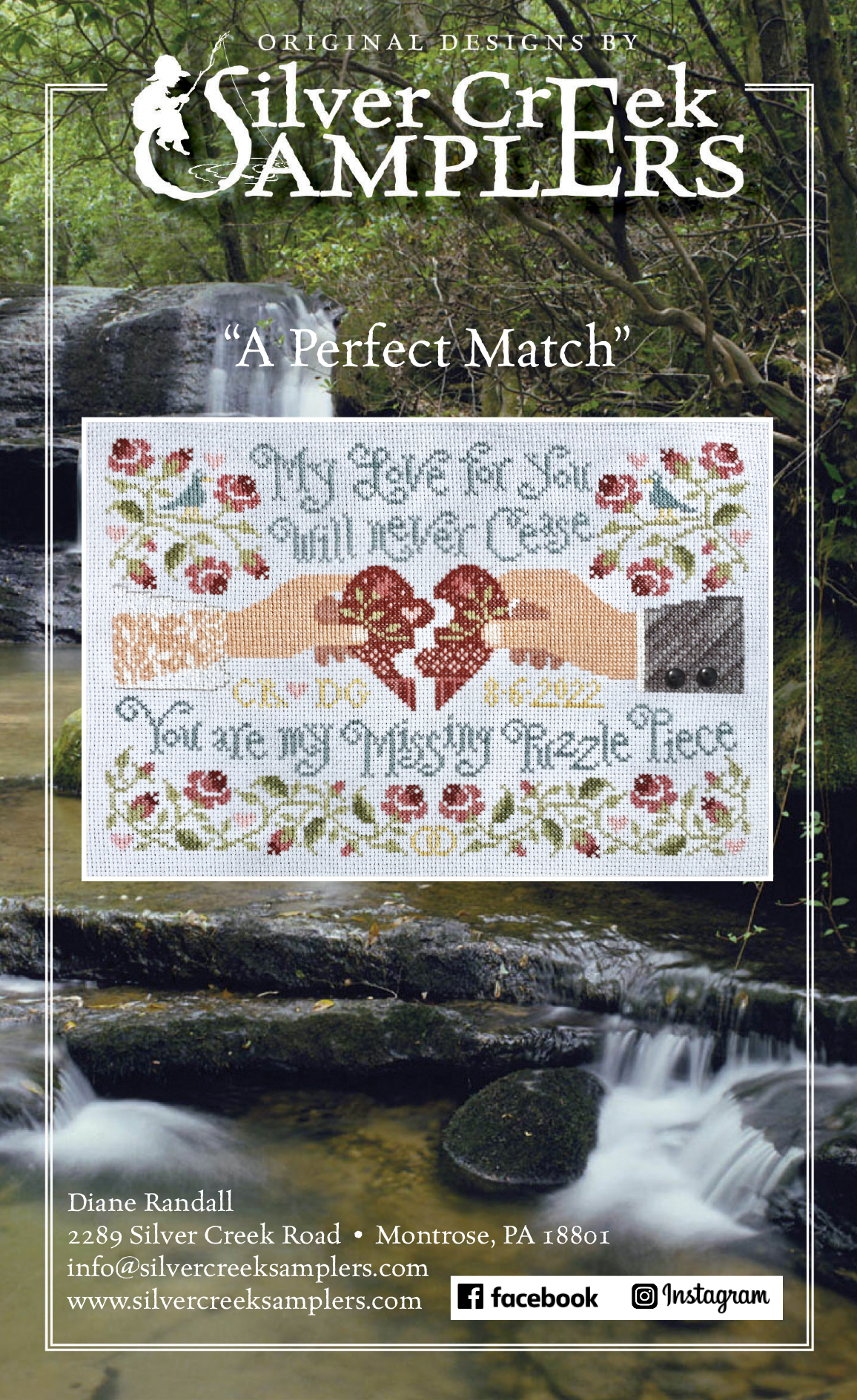 A Perfect Match - Cross Stitch Pattern by Silver Creek Samplers