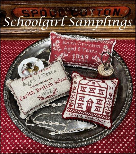 Schoolgirl Samplings - Cross Stitch Pattern by The Scarlett House