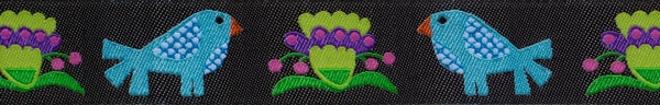 Birds & Blooms Ribbon - Fresh Cut by Sue Spargo
