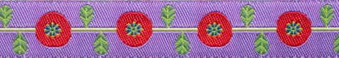 Poppy Vine Red Ribbon - Fresh Cut by Sue Spargo