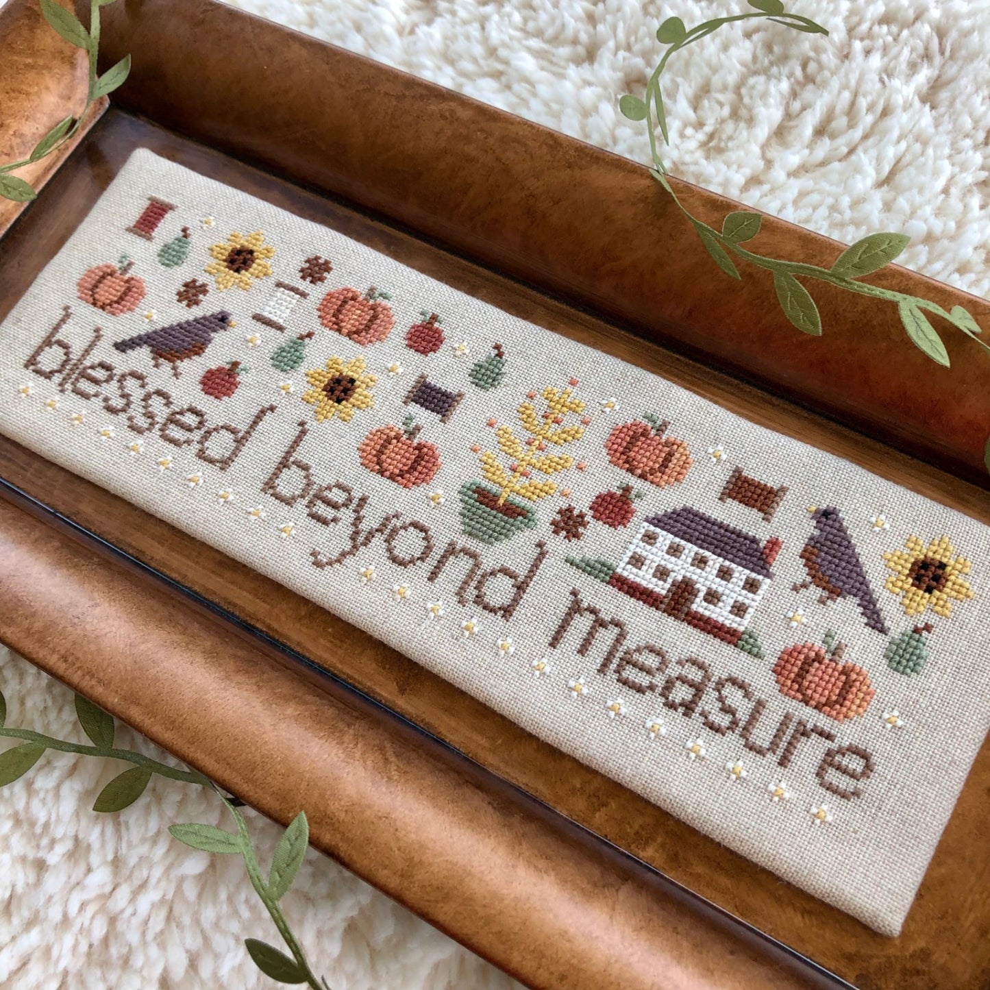 Blessed Beyond Measure - Cross Stitch Pattern by Sweet Wing Studio