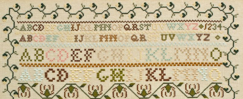 Sarah Borton 1815 ~ Reproduction Sampler Pattern by Hands Across the Sea Samplers