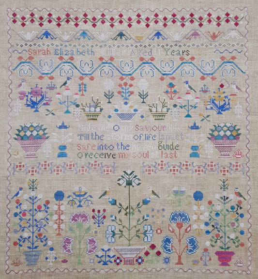 Sarah Elizabeth Miller 1868 Sampler  - Cross Stitch Pattern by Giulia Punti Antichi