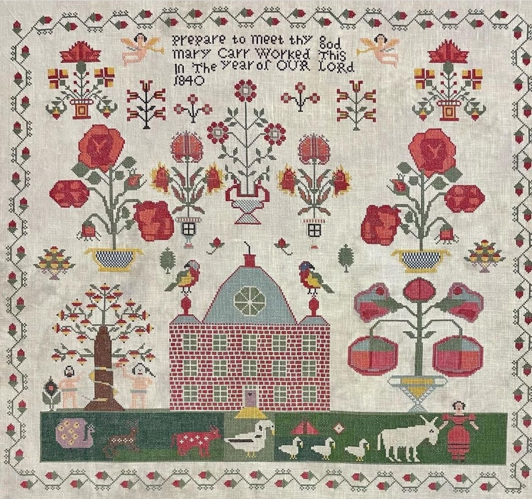 Mary Carr - Reproduction Sampler by Needlework Press