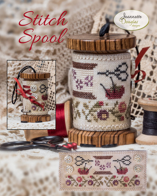 Stitch Spool - Pattern with embellishments by Jeannette Douglas