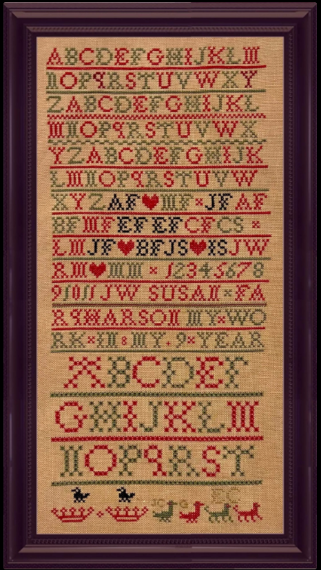 Susan Farqharson - Reproduction Sampler by Fox & Rabbit Designs