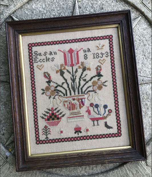 Susanna Eccles 1853 - Reproduction Sampler by Momma Loves You GB
