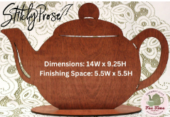 Teapot Finishing Board Stand by Stitchy Prose