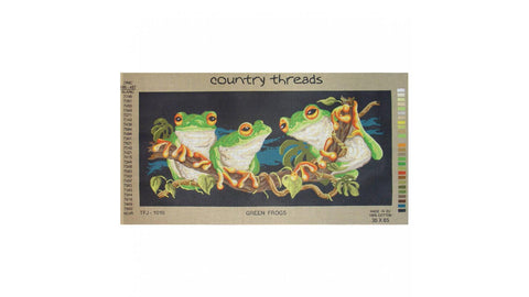 Green Frogs - Tapestry Canvas