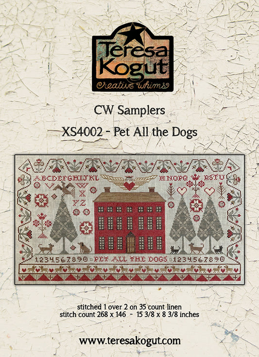 Pet All The Dogs - Cross Stitch Pattern by Teresa Kogut