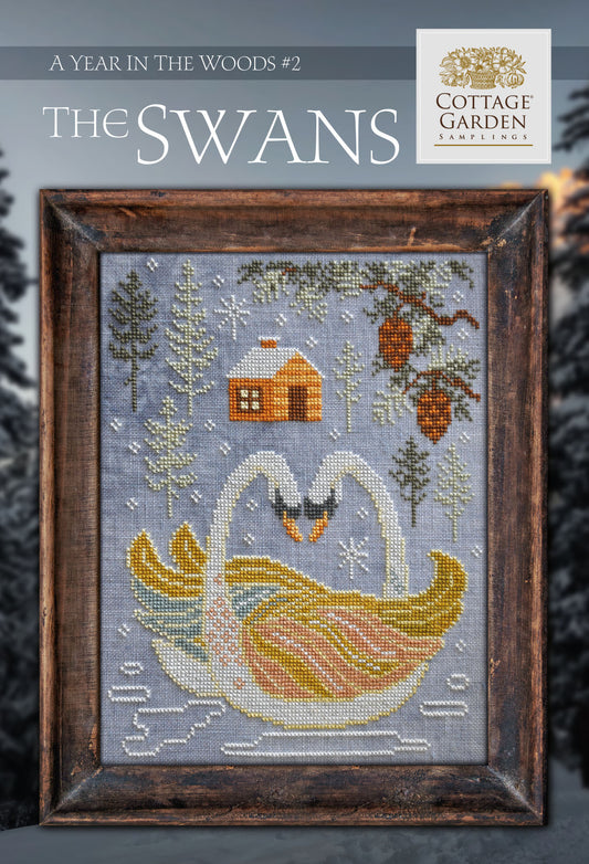 A Year In The Woods #2 The Swans - Cross Stitch Pattern