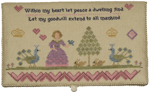 Within My Heart Sewing Case- Cross Stitch Pattern by Ellen Chester