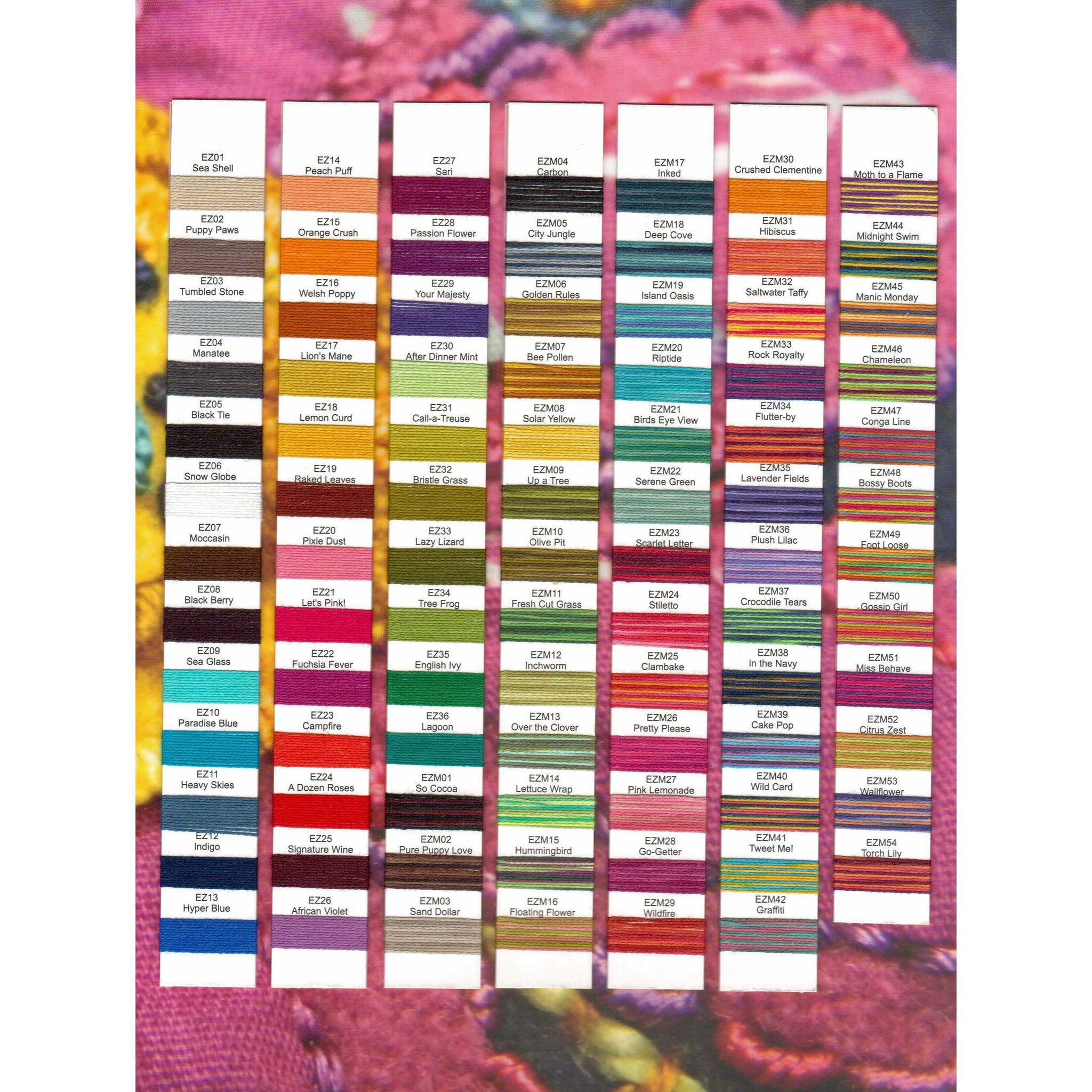 Sue Spargo's Eleganza Colour Card