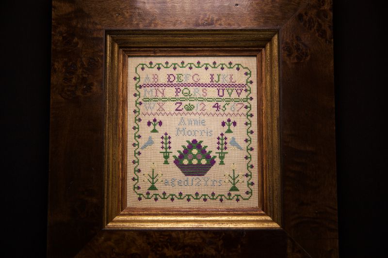 Annie Morris ~ Reproduction Sampler Pattern by Hands Across the Sea Samplers