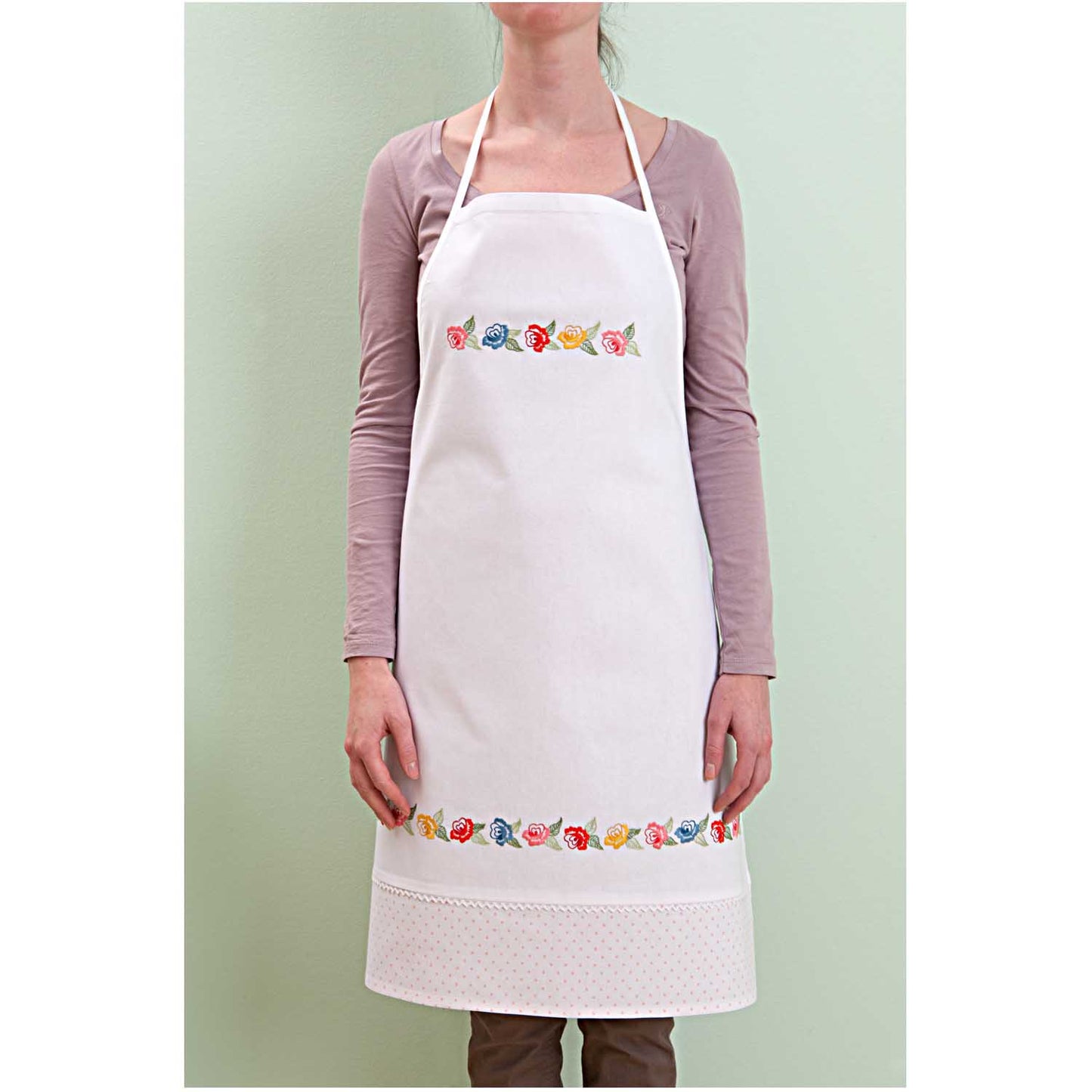 Rico Design Rose Tendril Apron Kit