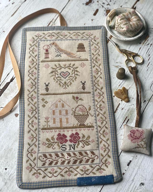 Bees & Birds Sewing Roll, Biscornu & Fob - Cross Stitch Pattern by Stacy Nash