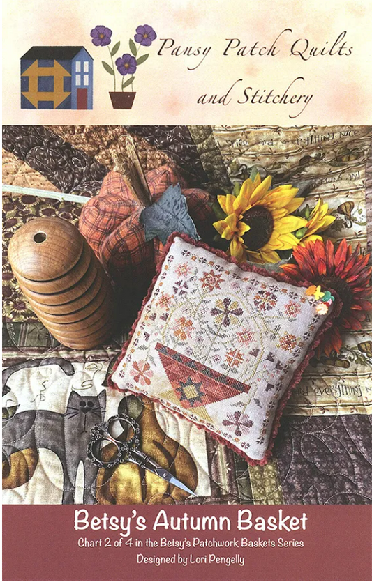 Betsy's Autumn Basket - Cross stitch pattern by Pansy Patch