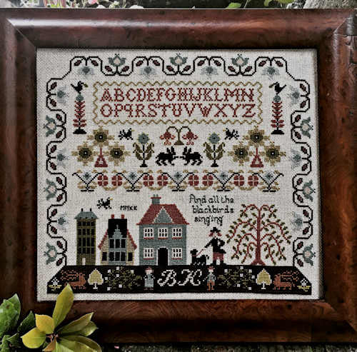 And all the Blackbirds Singing - Cross Stitch Pattern by The Sampler Company