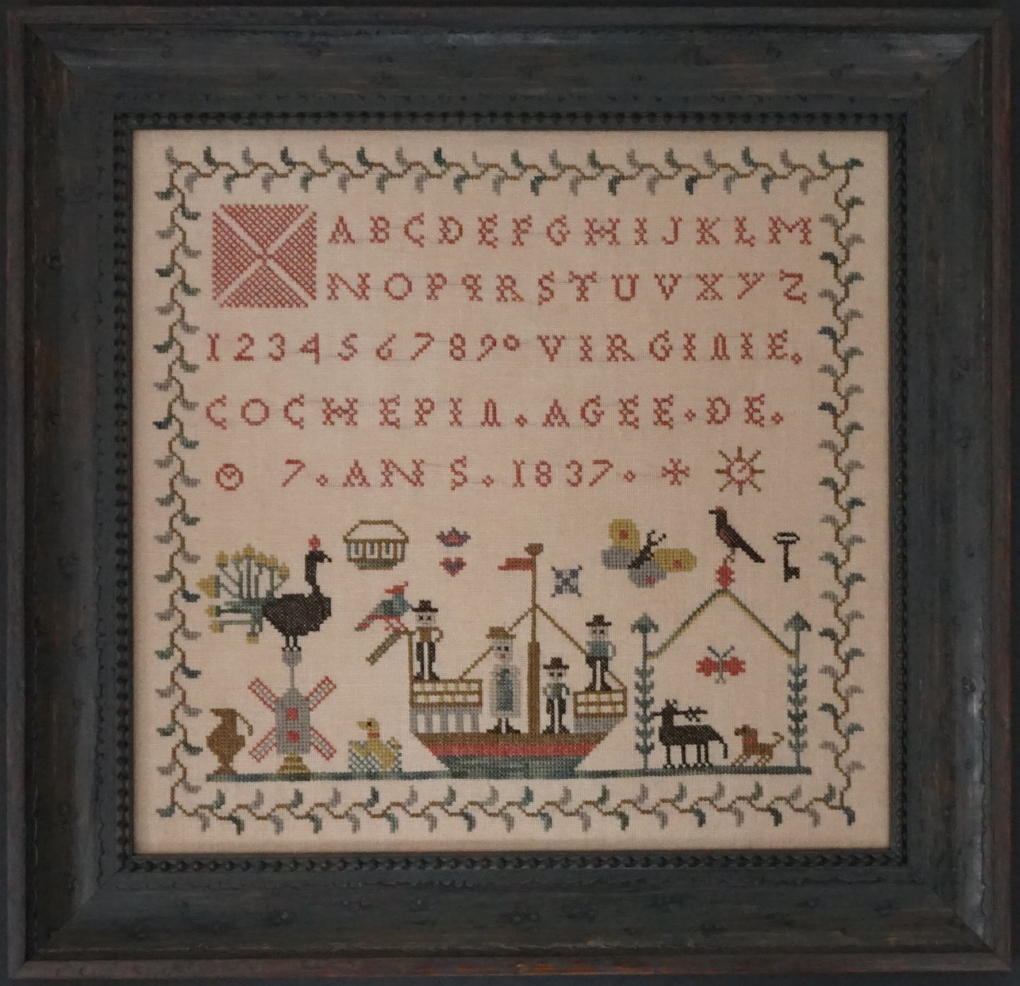 Little Virginie 1837 - Cross Stitch Chart