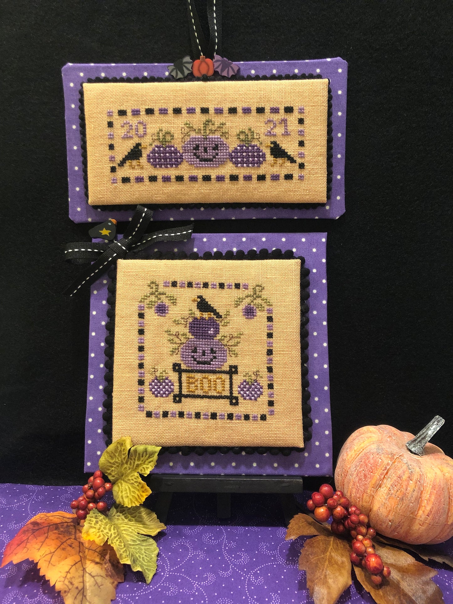 Purple Pumpkin Patch - Cross Stitch Pattern by Scissor Tail Designs