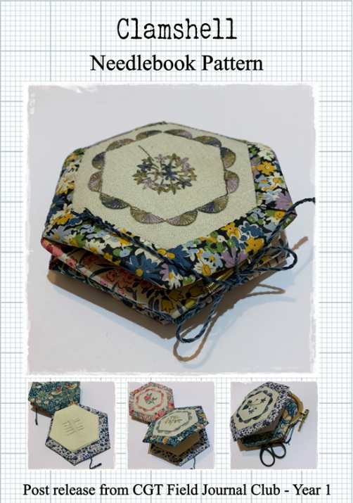 Clamshell Needlebook Pattern by Cottage Garden Threads