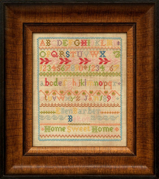 Ellen Barber 1895 ~ Reproduction Sampler Pattern by Hands Across the Sea Samplers