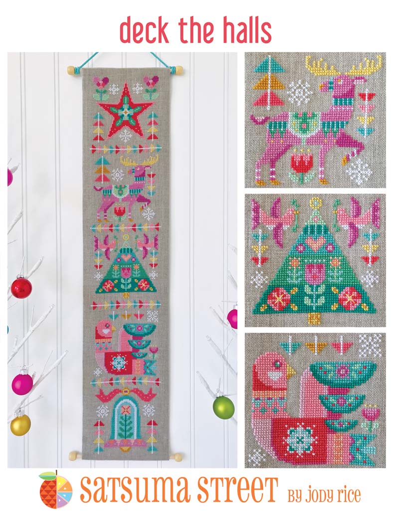 Deck the Halls - Cross Stitch Pattern by Satsuma Street