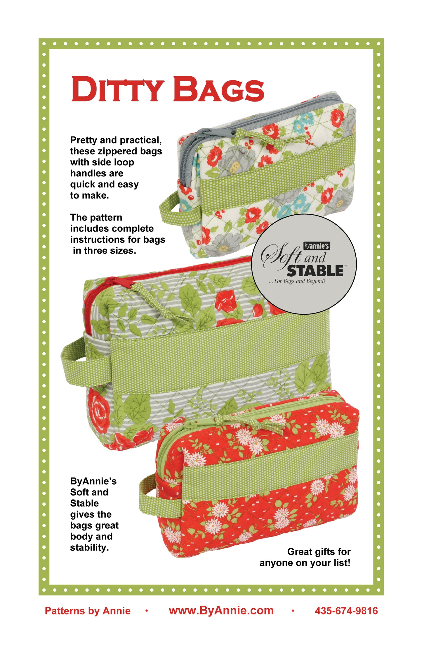 DITTY BAGS Pattern ~ By Annie