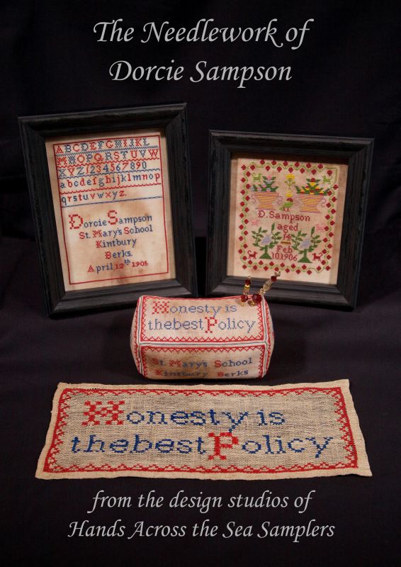 Dorcie Sampson ~ Reproduction Sampler Pattern by Hands Across the Sea Samplers