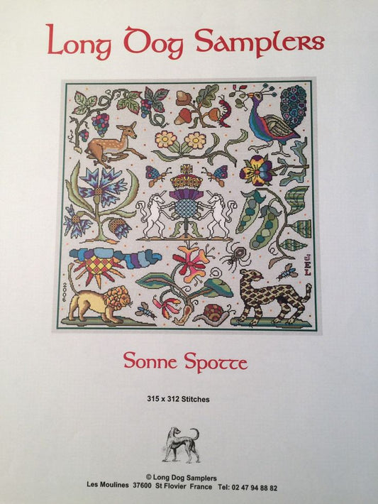 Sonne Spotte - Cross Stitch Pattern by Long Dog Samplers