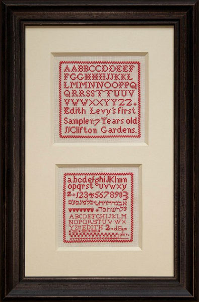 The Needlework of Edith Levy - Reproduction Sampler Pattern by Hands Across the Sea Samplers