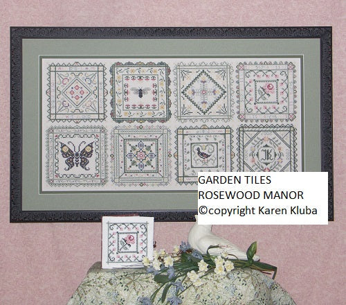 Garden Tiles - Cross Stitch Pattern by Rosewood Manor
