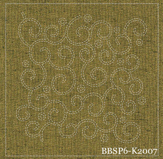 KARAKUSA Pre-Stencilled Sashiko Fabric - Gold