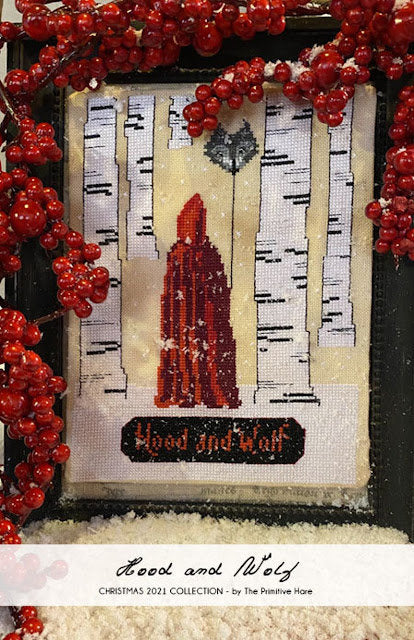 Hood and Wolf  - Cross Stitch Pattern by The Primitive Hare